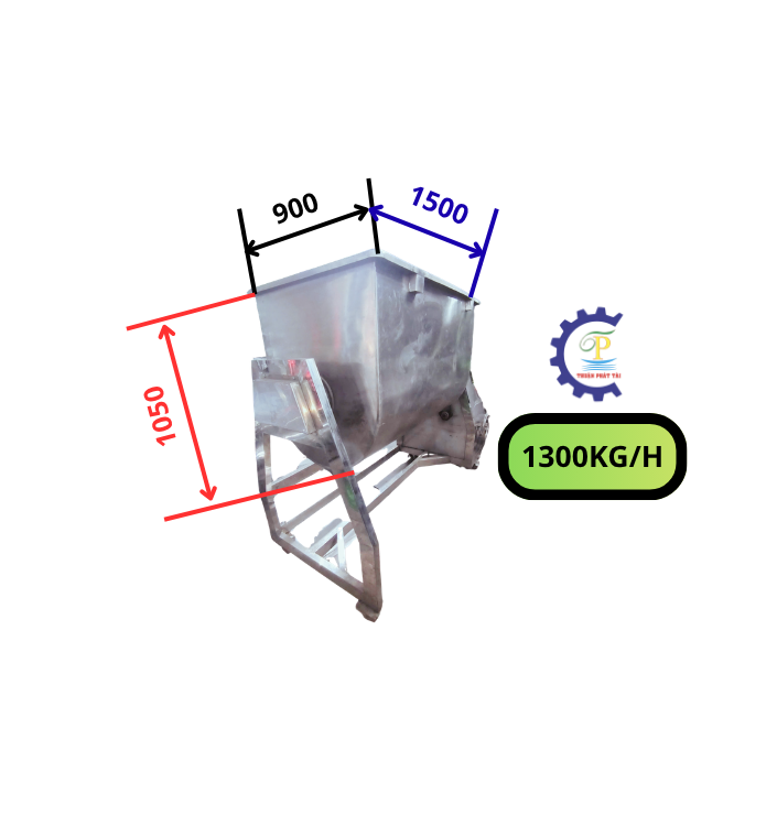 Máy trộn chữ u 1300kg/mẻ TPT130