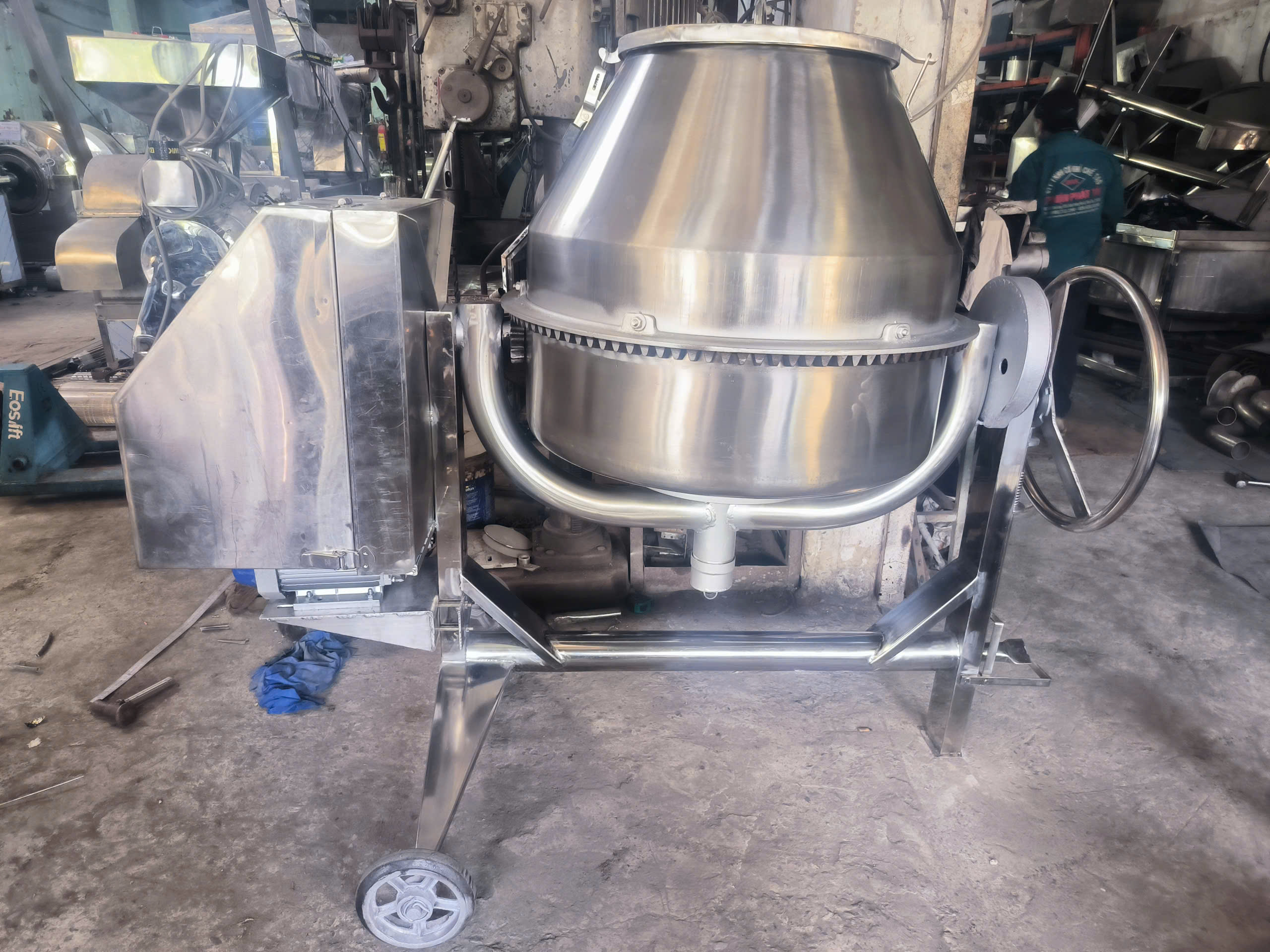 Bồn trộn dạng lồng quay 100kg/Mẻ TPT108 2 Bồn trộn dạng lồng quay 100kg/Mẻ TPT108 - Ảnh 2